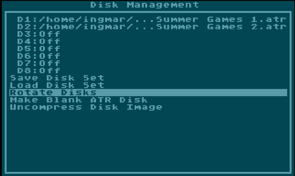 Das Einlegen von Disketten im Emulator