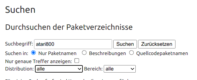 Bild Paketquellen Einstellungen